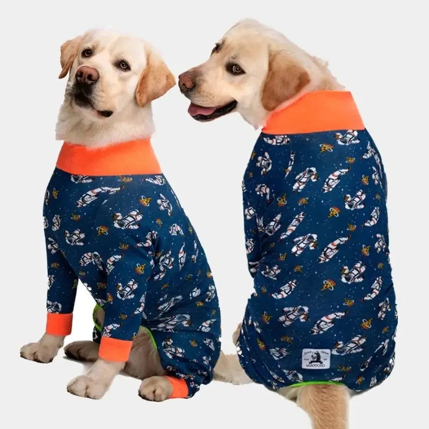 AnniePaw Cozy Anti-Lick Dog Jumpsuit for Medium & Large Breeds-A