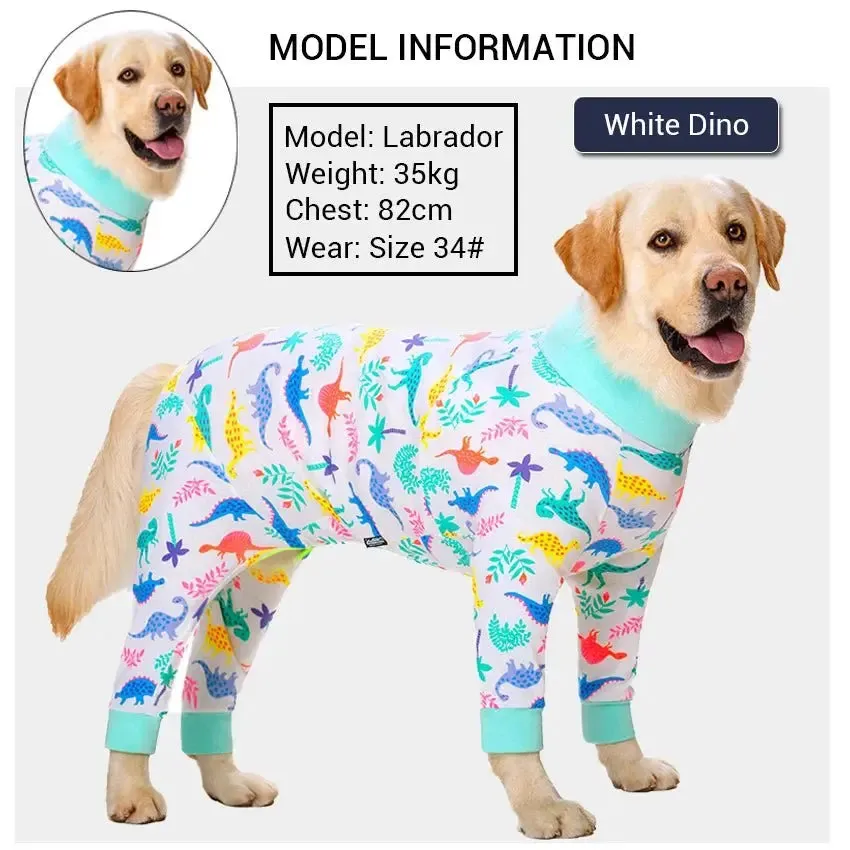 AnniePaw Cozy Anti-Lick Dog Jumpsuit for Medium & Large Breeds-A