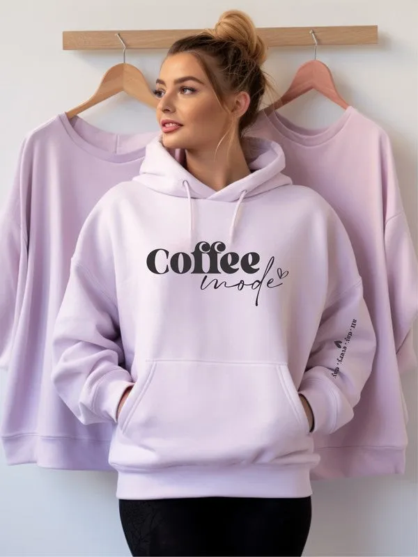 Coffee Mode Graphic Hoodie *Online Only*