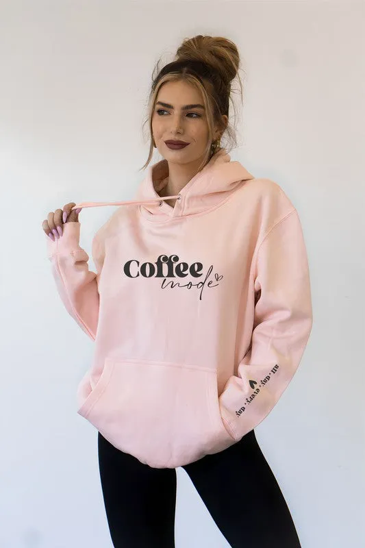 Coffee Mode Graphic Hoodie *Online Only*