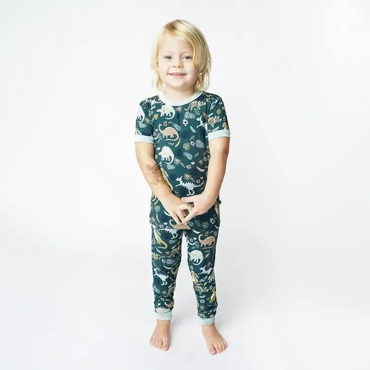 Emerson and Friends - Prehistoric Friends Dinosaur Short Sleeve Bamboo Pajama Set