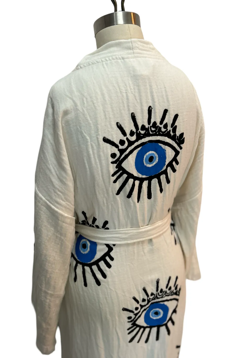 Evil Eye Robe in White