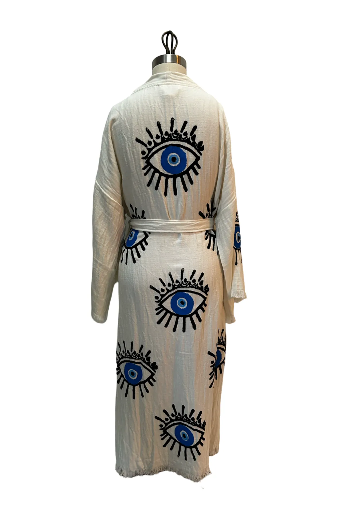 Evil Eye Robe in White