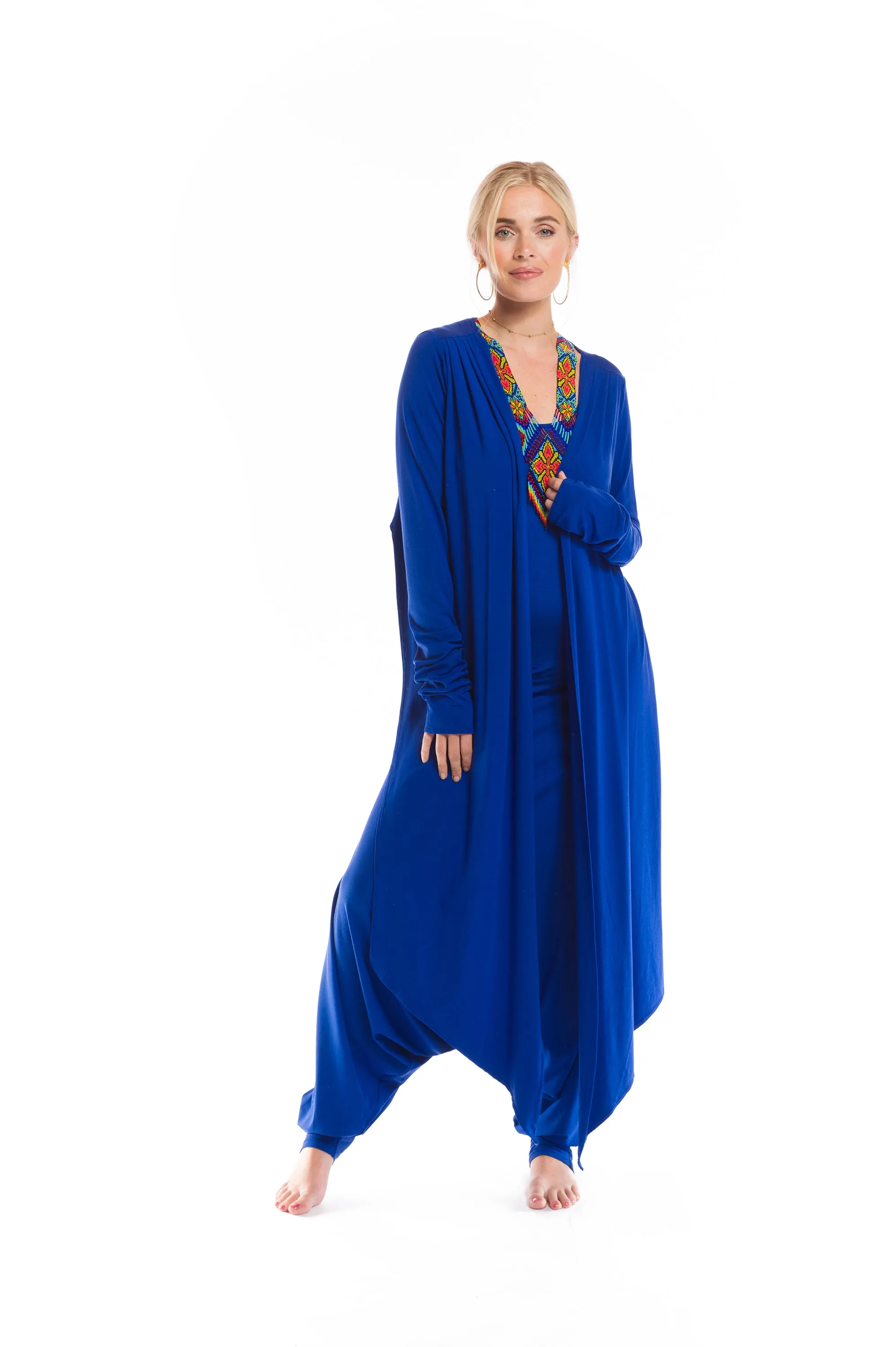 FITTED JUMPSUIT COBALT BLUE