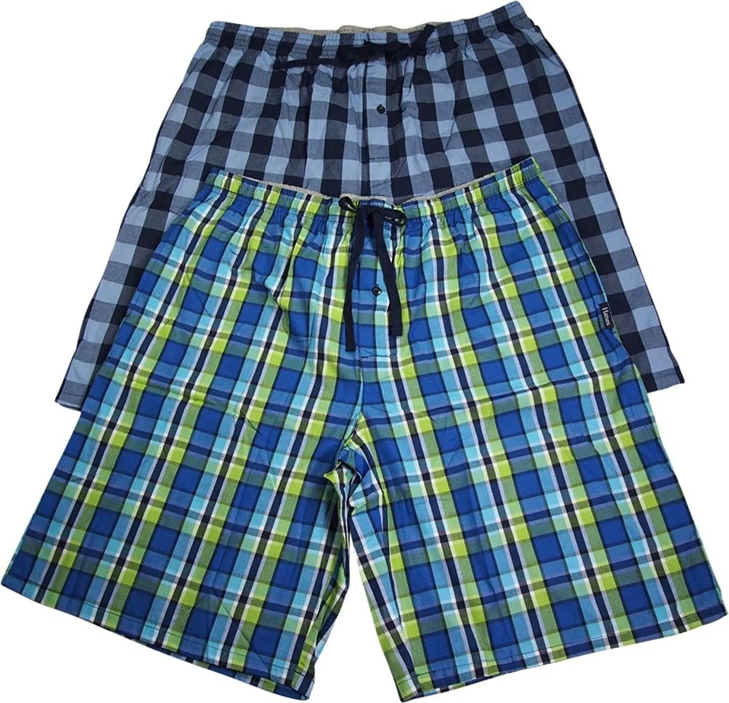 Hanes - Big Mens Tagless 2 Pack Woven Sleep Pajama Shorts