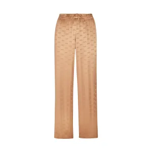 JACQUARD SLEEP PANT | OCHRE