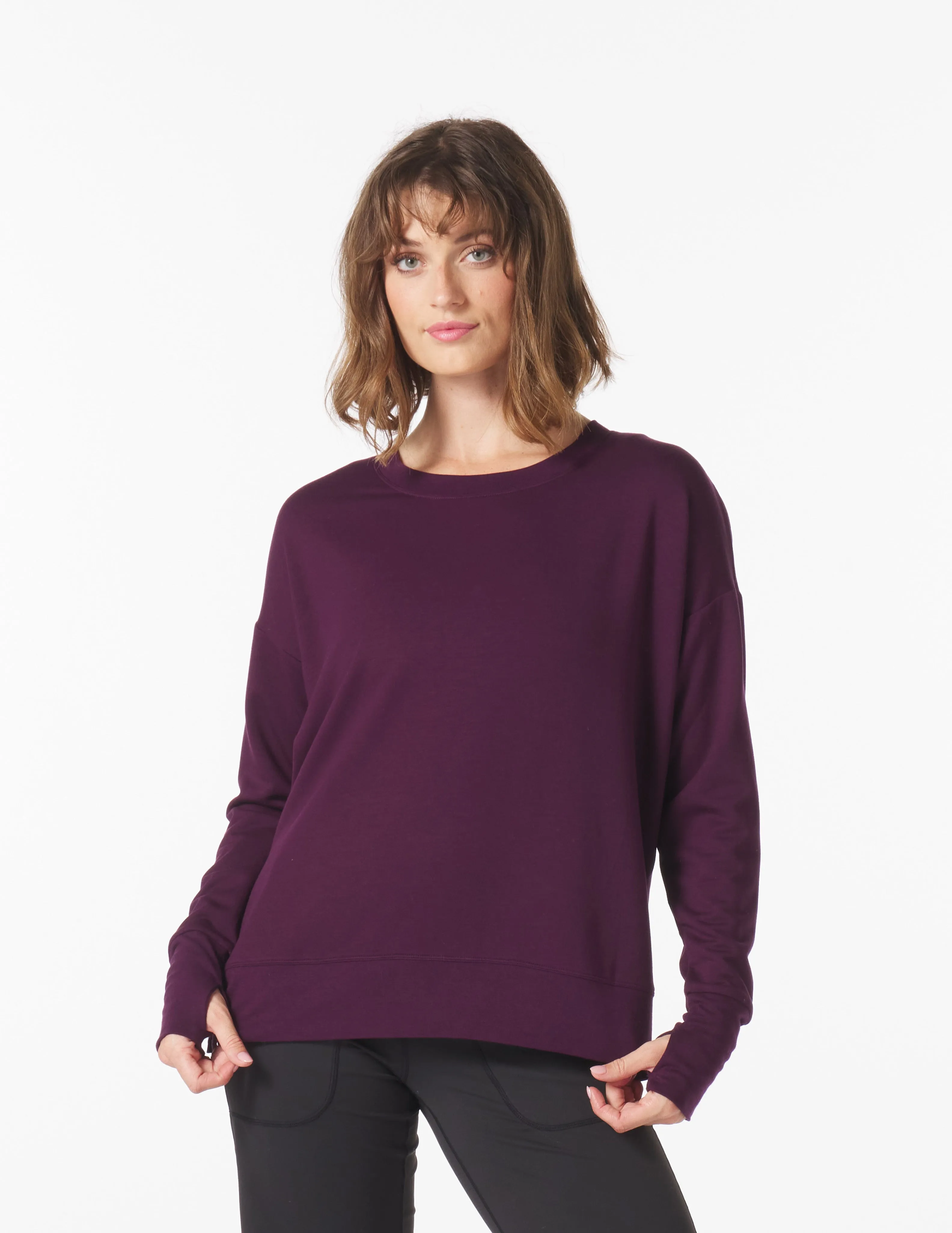 Lounge Long Sleeve: Mulberry