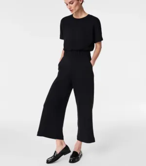 SPANX AirEssentials Crop Wide Leg Jumpsuit VERY BLACK