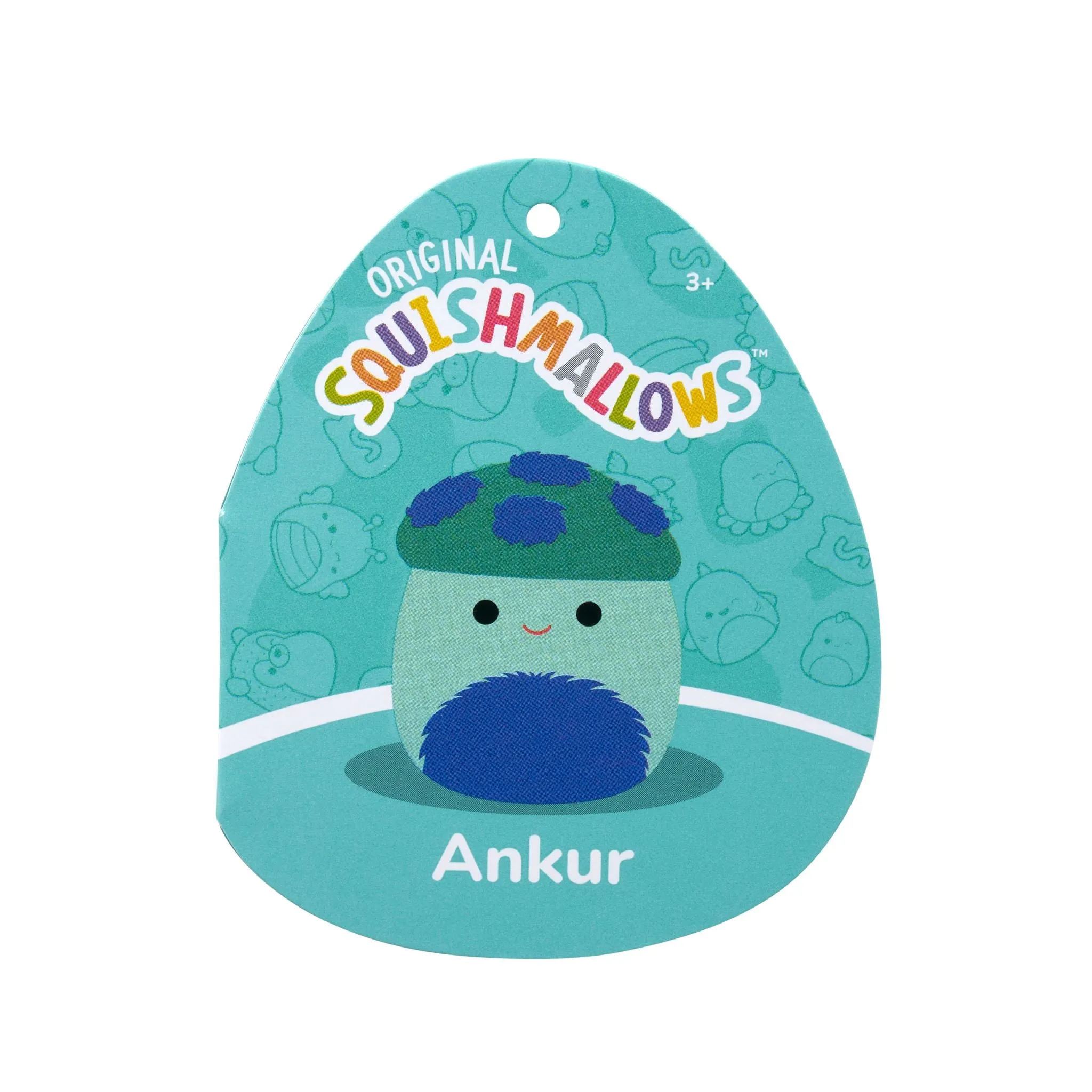 Squishmallows 12 Inch Plush  Ankur Teal Mushroom