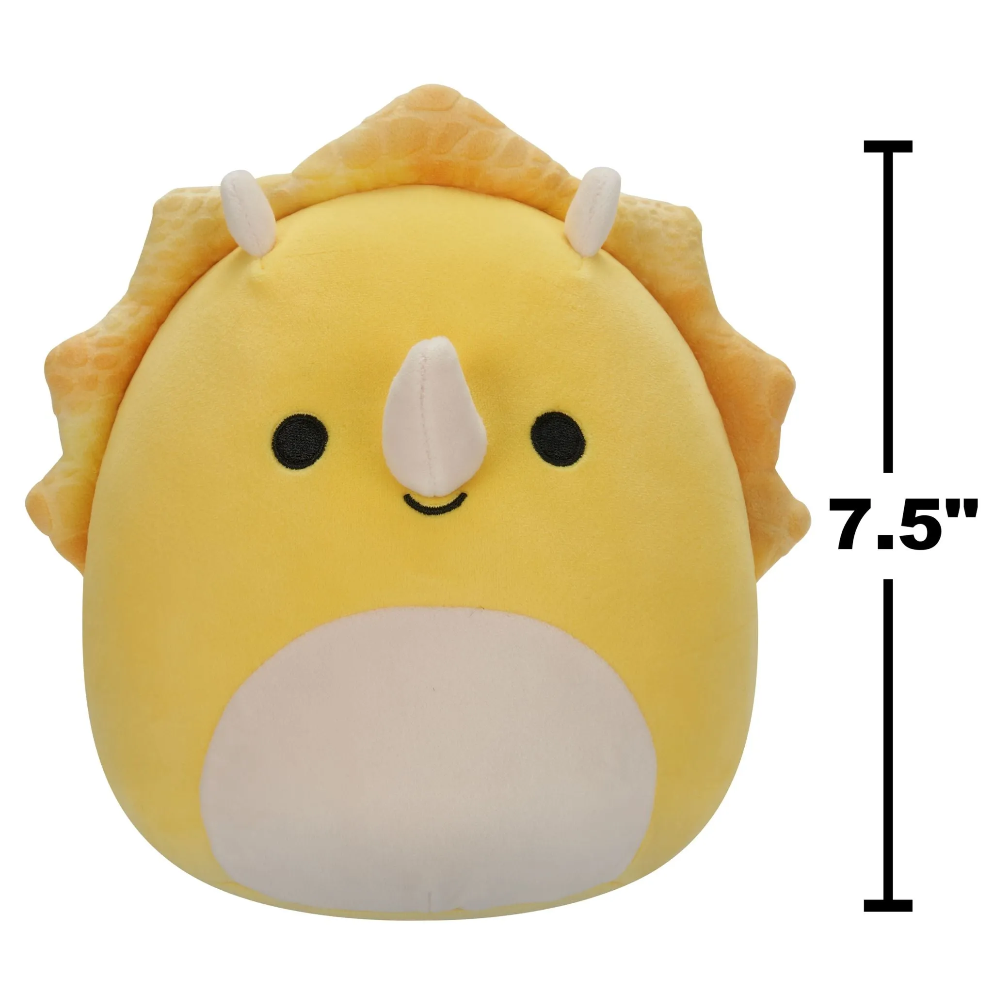 Squishmallows 7.5 Inch Plush  Lancaster The Yellow Triceratops