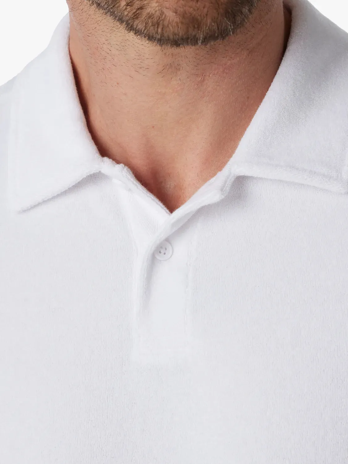 The Ravello Terry Polo | White