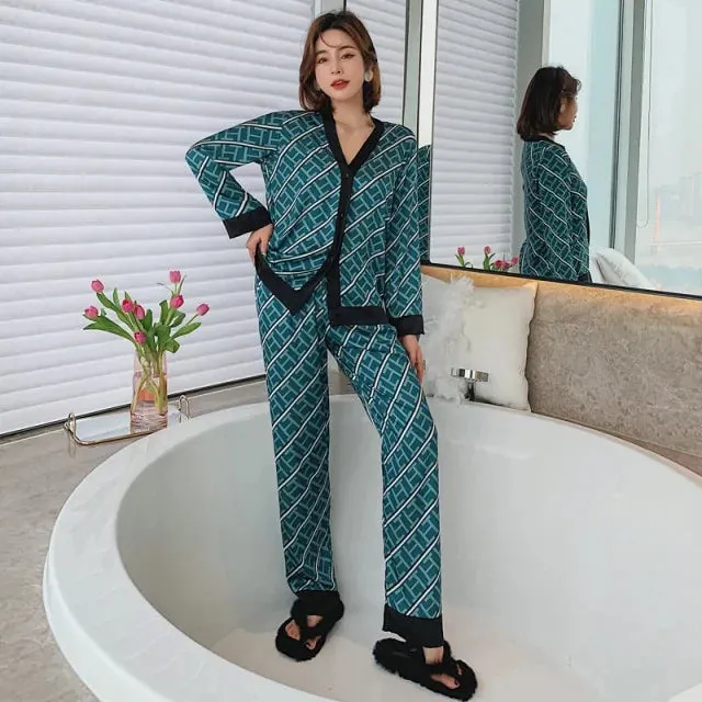 Women's Luxury Nightwear Pyjama Set