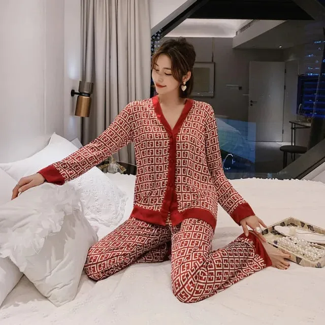 Women's Luxury Nightwear Pyjama Set