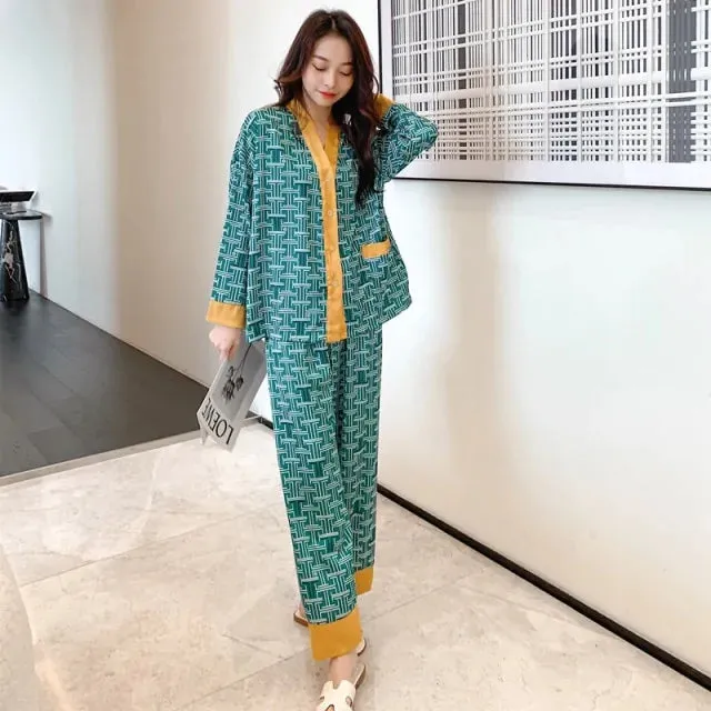 Women's Luxury Nightwear Pyjama Set