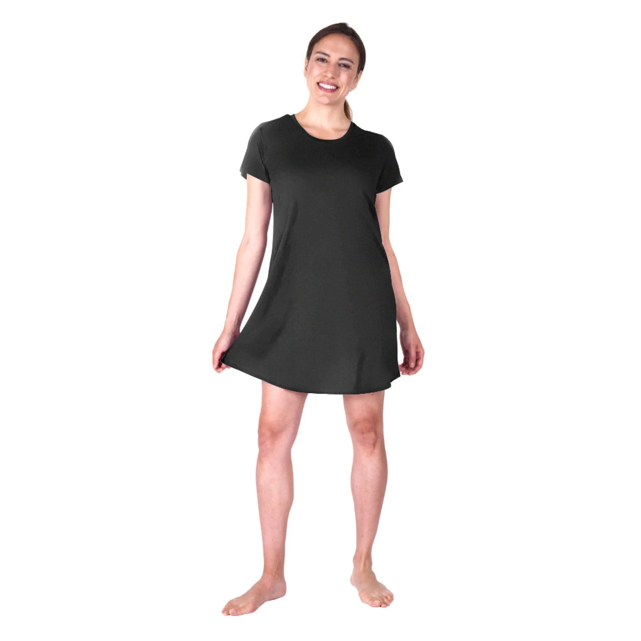 Women's Moisture Wicking Scoop Neck Nightshirt/Cover-up